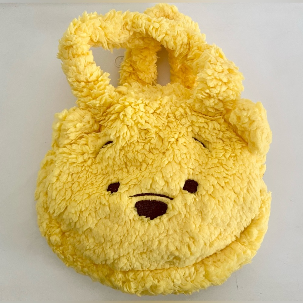 NEW Disney Winnie the Pooh Yellow Plush Kids Bag